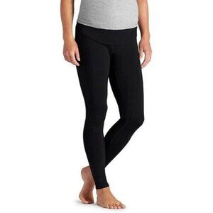 Athleta Maternity High Belly Chaturanga Tight Legging Black Skinny Leg Size XS